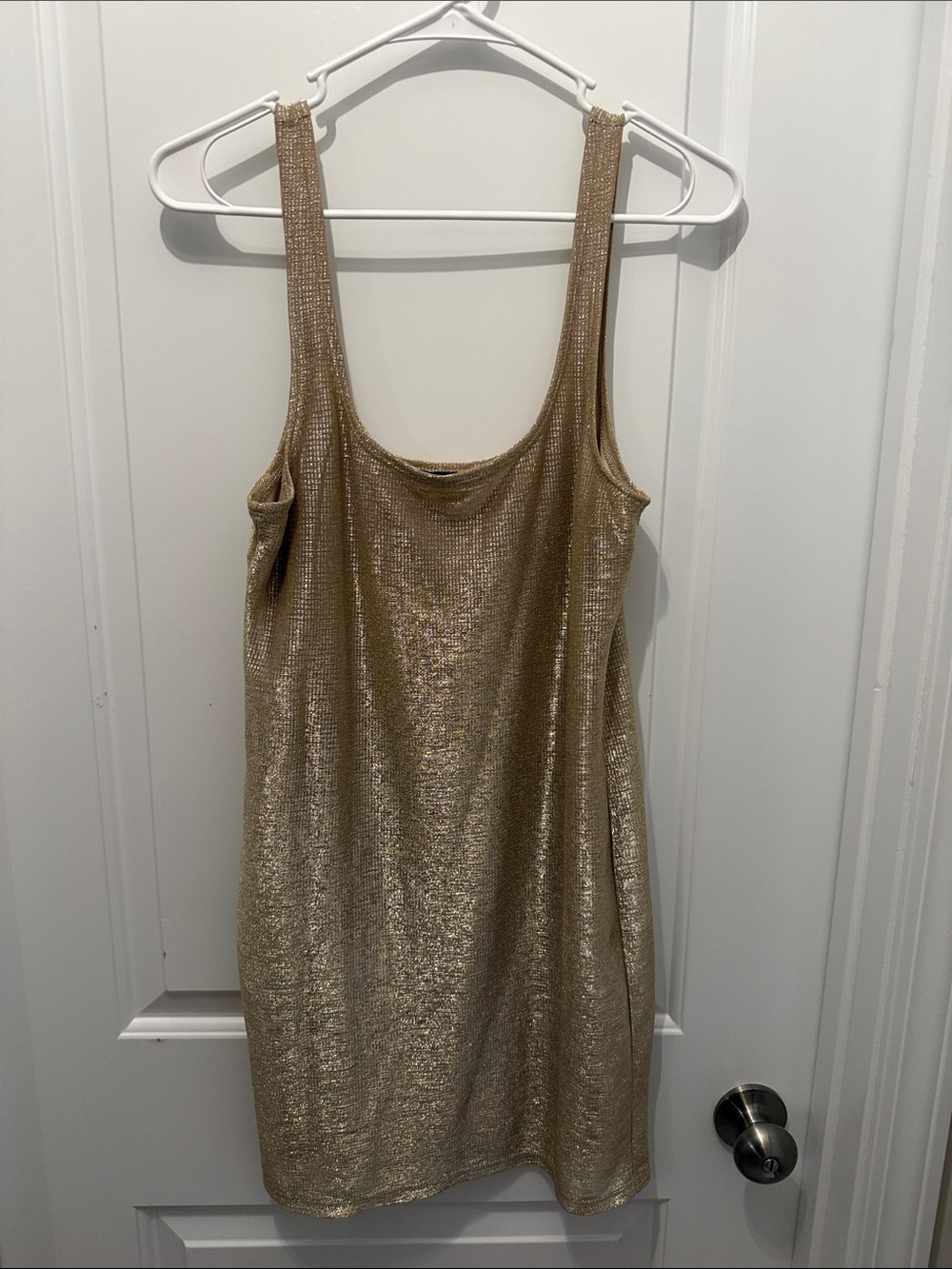 🥳 5 for $25 BUNDLE Forever 21 Gold Metallic Mini Dress